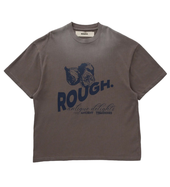 Rough. BLEACHED VINTAGE FIG T-SHIRT