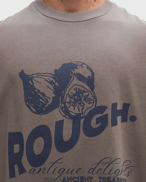 Rough. BLEACHED VINTAGE FIG T-SHIRT