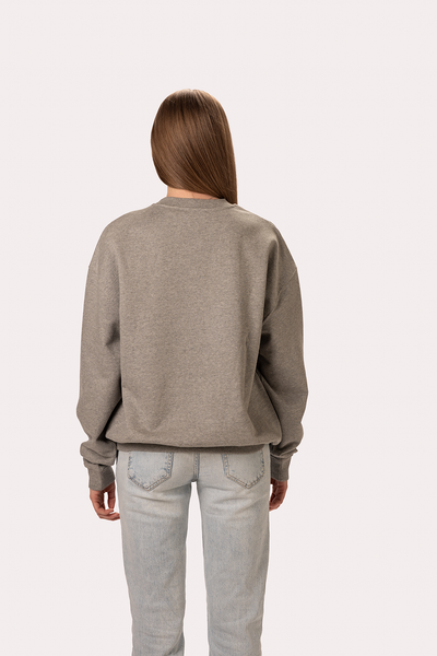 "JNB" Grey Marl Crewneck Sweater