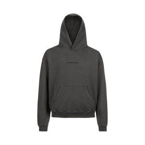 "es neesmu reperis." Washed Black Hoodie