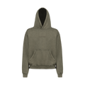 "es neesmu reperis." Washed Olive Hoodie