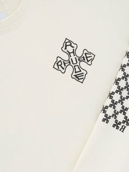 RHUDE CROSS LS TEE