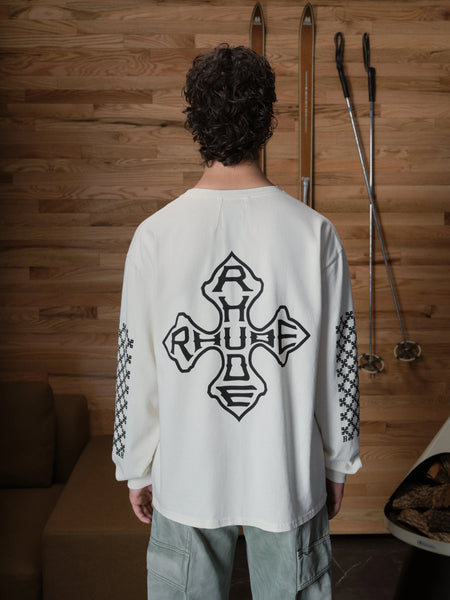 RHUDE CROSS LS TEE
