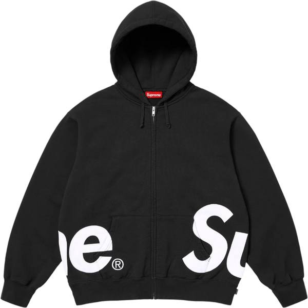 Supreme Big Logo Zip Up Hooded Sweatshirt
