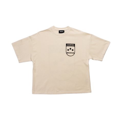 "Crest" Cream Boxy T-Shirt