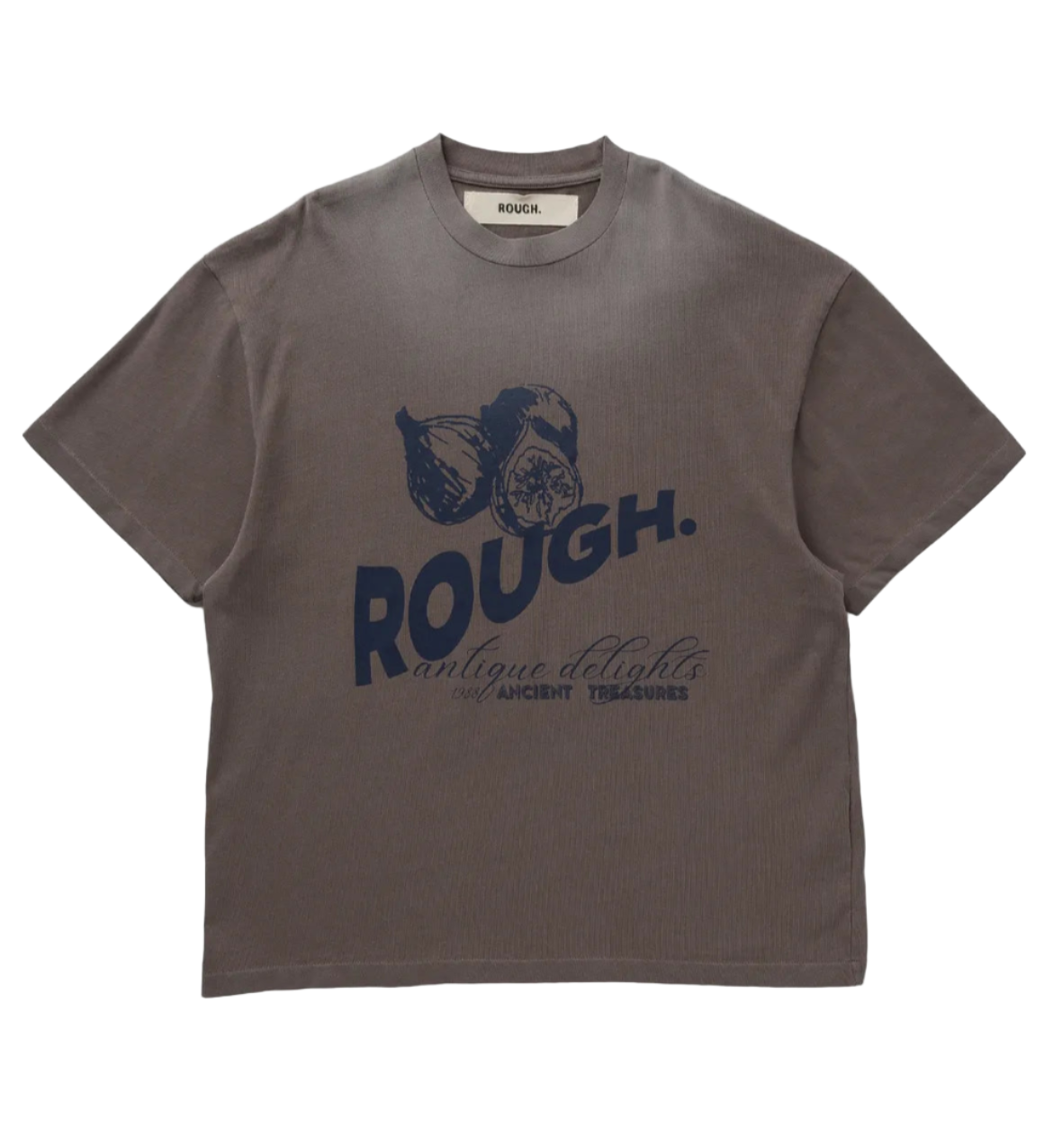 Rough. BLEACHED VINTAGE FIG T-SHIRT