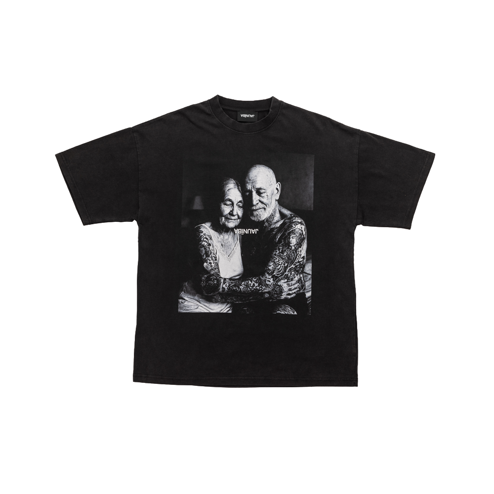 "Forever Young" Washed Black T-Shirt