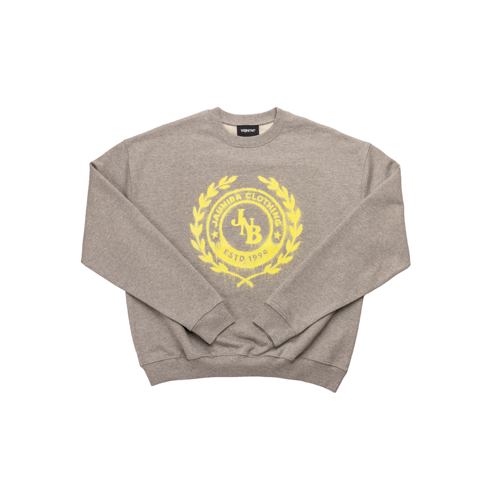 "JNB" Grey Marl Crewneck Sweater