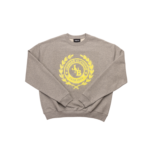 "JNB" Grey Marl Crewneck Sweater