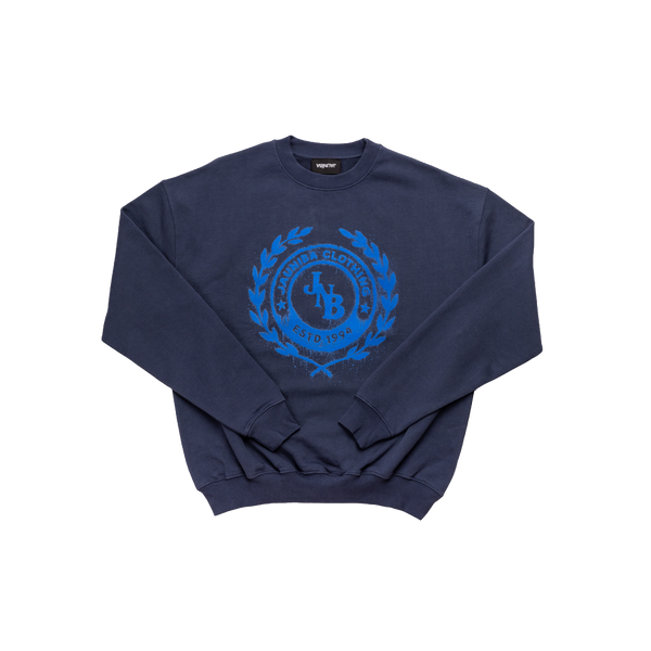 "JNB" Navy Crewneck Sweater