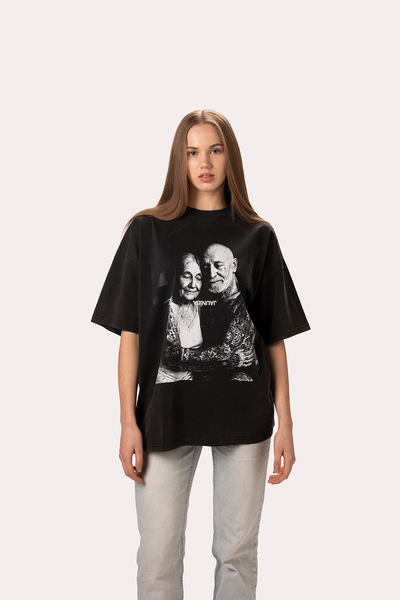 "Forever Young" Washed Black T-Shirt