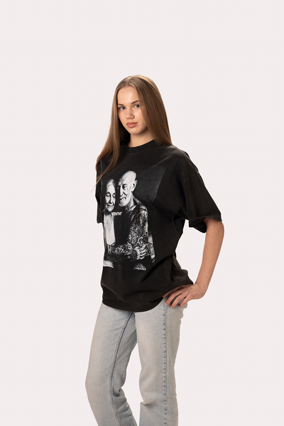 "Forever Young" Washed Black T-Shirt