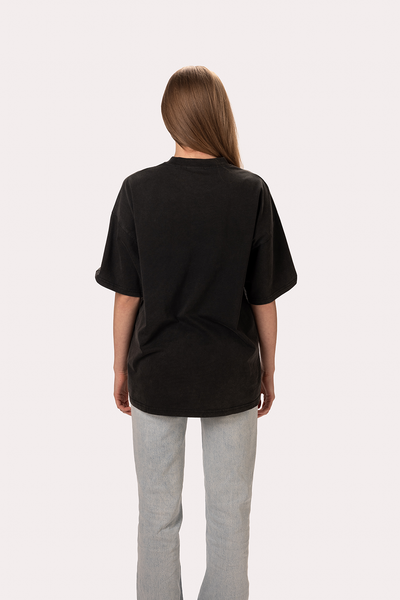 "Forever Young" Washed Black T-Shirt