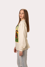 "Seaside" Cream Longsleeve Tee