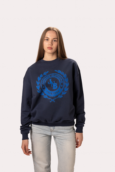 "JNB" Navy Crewneck Sweater