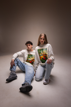 "Seaside" Cream Longsleeve Tee