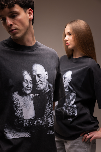 "Forever Young" Washed Black T-Shirt