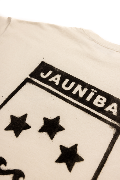 "Crest" Cream Boxy T-Shirt