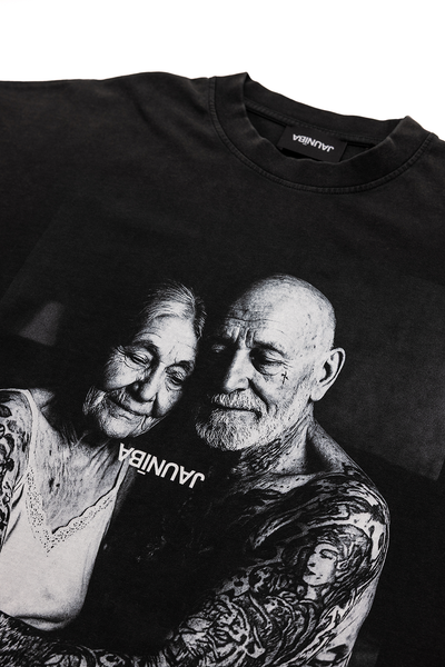 "Forever Young" Washed Black T-Shirt