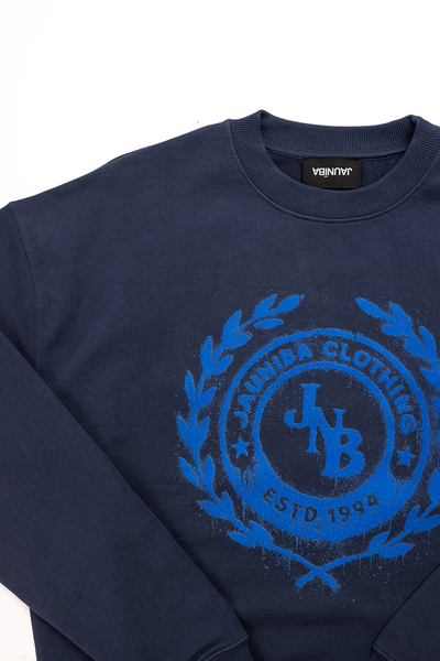"JNB" Navy Crewneck Sweater