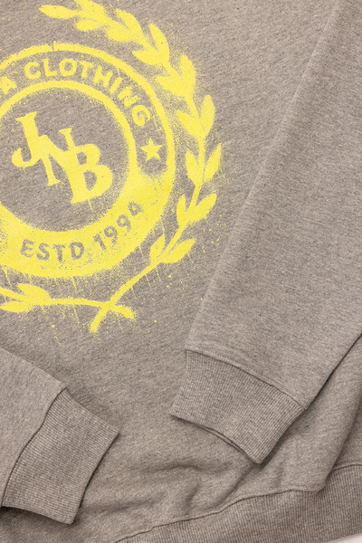 "JNB" Grey Marl Crewneck Sweater