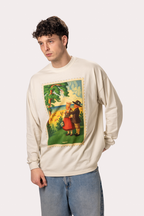 "Seaside" Cream Longsleeve Tee