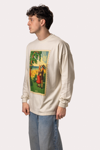 "Seaside" Cream Longsleeve Tee