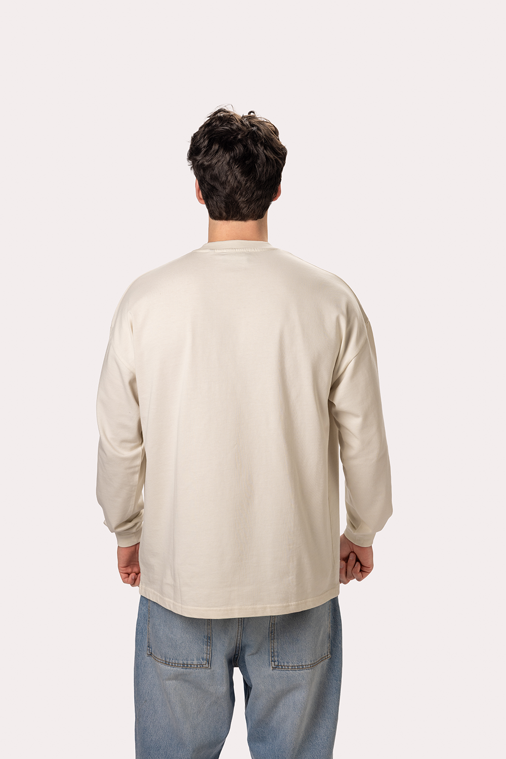 "Seaside" Cream Longsleeve Tee