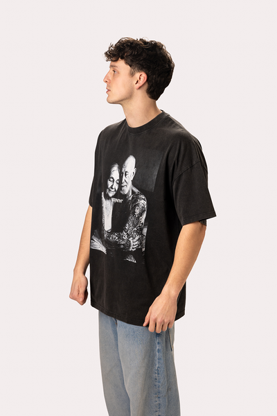 "Forever Young" Washed Black T-Shirt