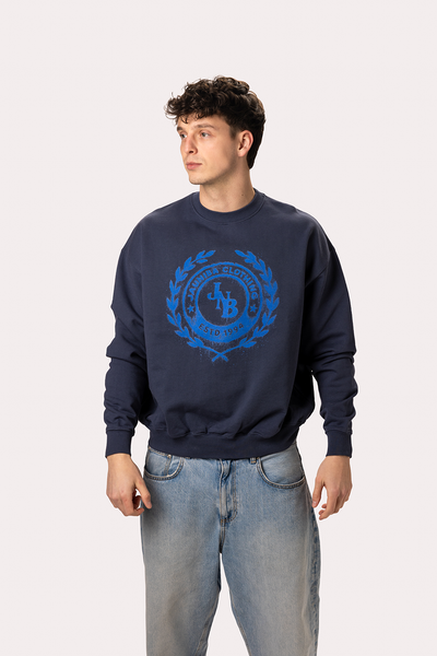 "JNB" Navy Crewneck Sweater