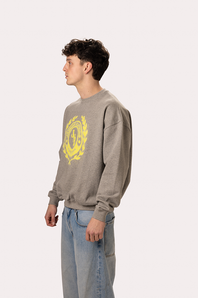 "JNB" Grey Marl Crewneck Sweater
